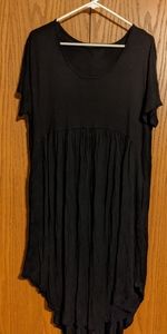 Black high low dress
